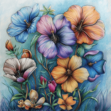 Flower Painting Drawing